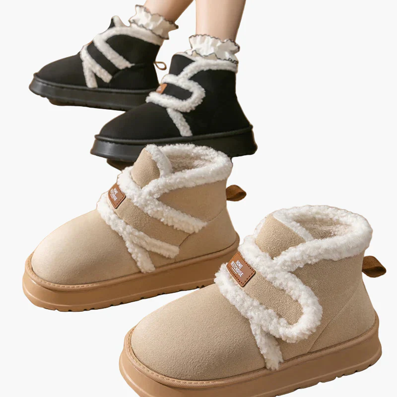 Chaussons bottines d'intérieur chauds pour femmes, style cocooning et confort quotidien - Image 4