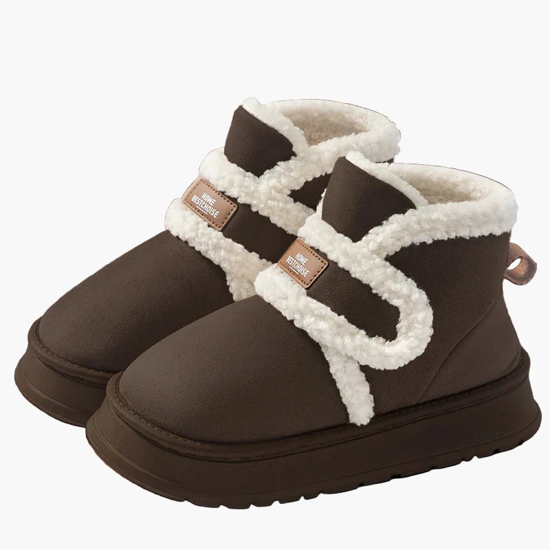 Chaussons bottines d'intérieur chauds pour femmes, style cocooning et confort quotidien - Image 6