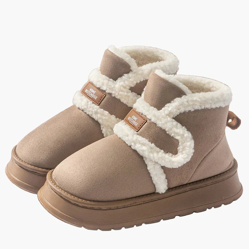 Chaussons bottines d'intérieur chauds pour femmes, style cocooning et confort quotidien - Image 9