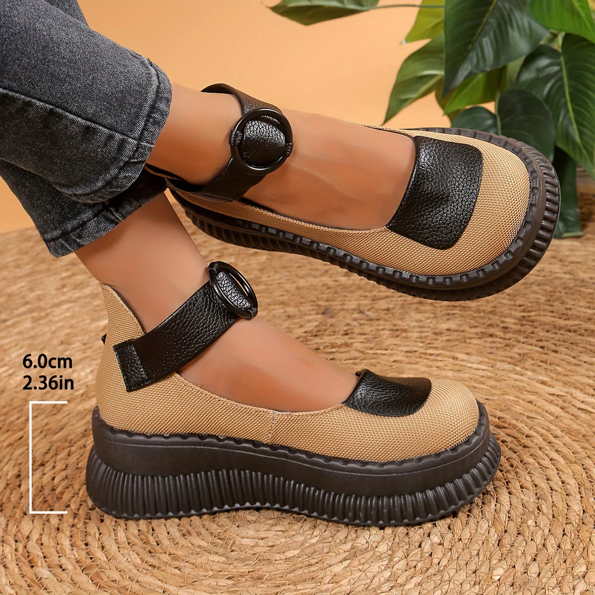 Chaussures bateau vintage pour femme à bout rond et bride boucle – Style décontracté - Image 7