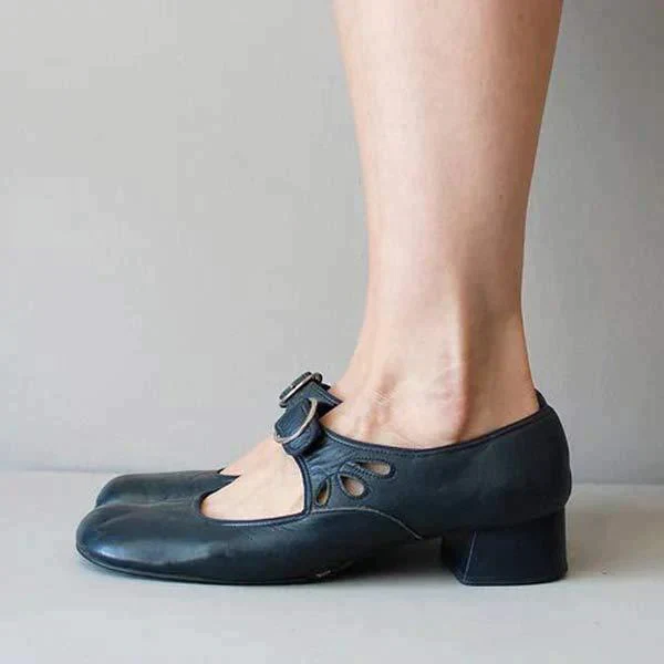 Chaussures à bride femme style rétro confort quotidien élégantes - Image 9