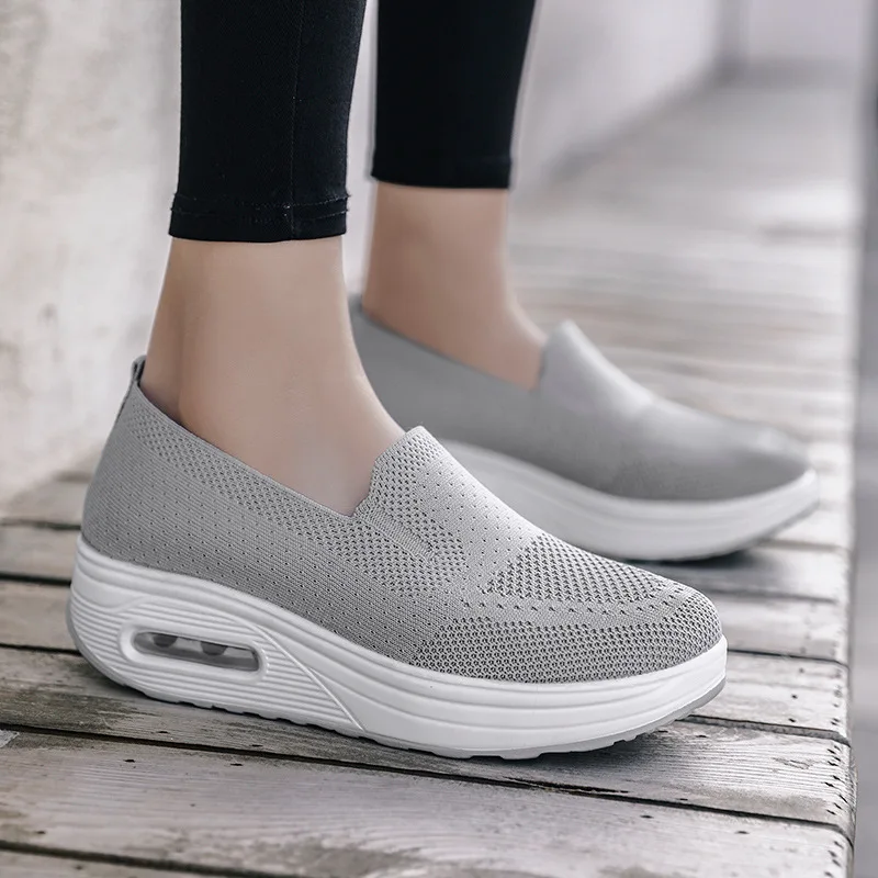 Chaussures décontractées confort pour femme à enfiler – style marche et soutien quotidien - Image 4