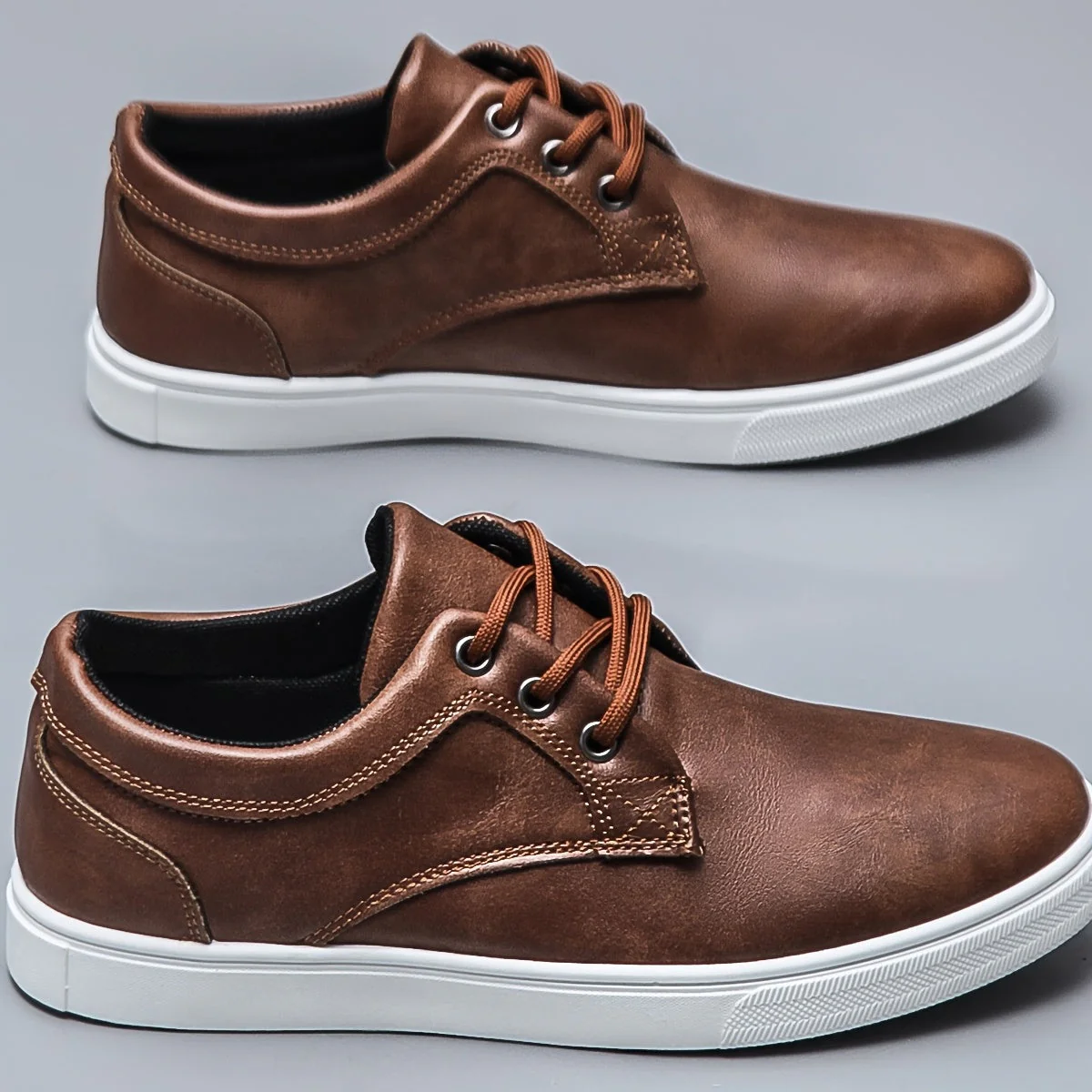 Chaussures décontractées homme style urbain à lacets pour usage quotidien - Image 2