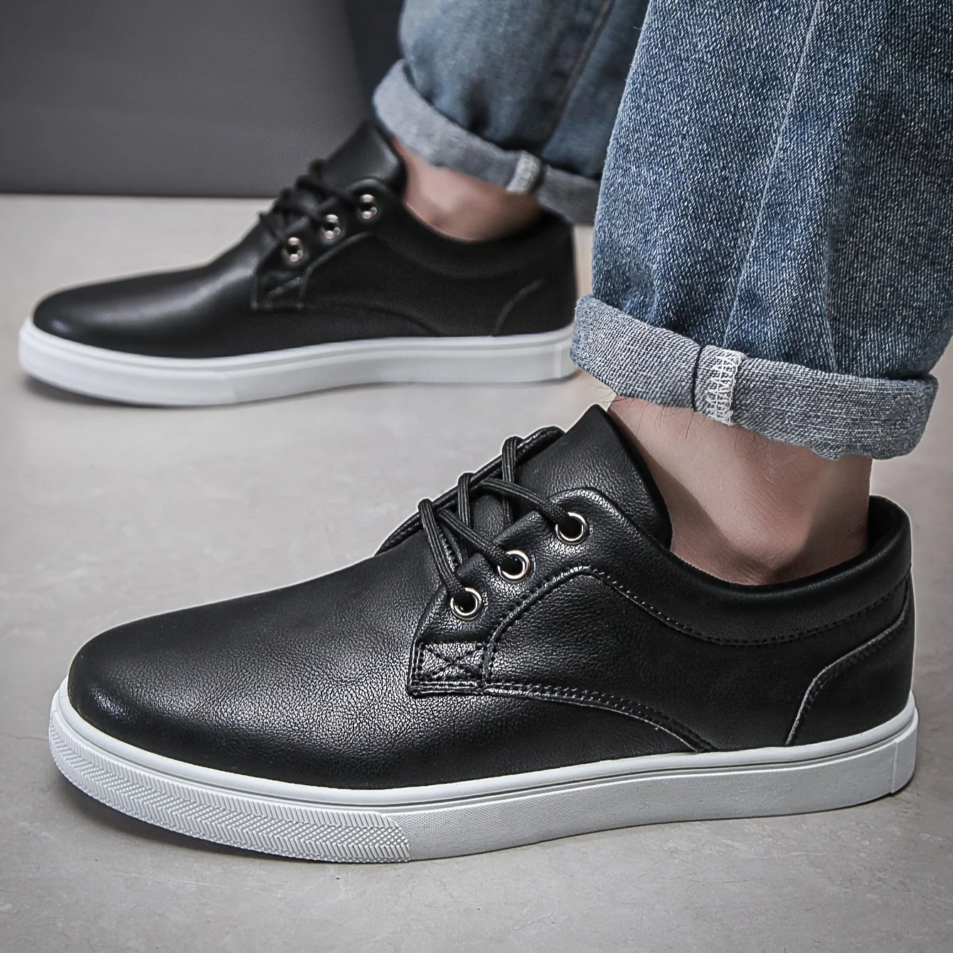Chaussures décontractées homme style urbain à lacets pour usage quotidien - Image 6