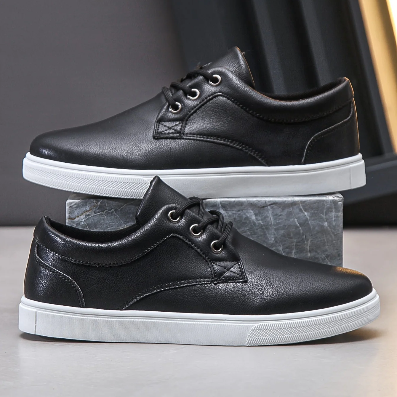 Chaussures décontractées homme style urbain à lacets pour usage quotidien - Image 8