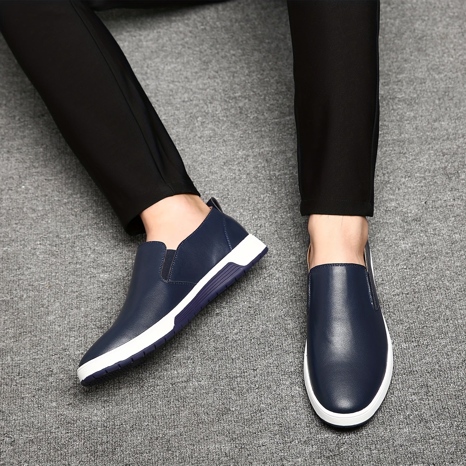 Chaussures décontractées slip-on pour homme style urbain polyvalent - Image 4