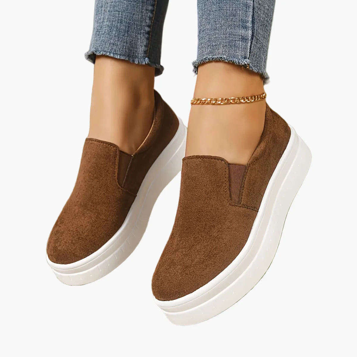 Chaussures femme slip-on plateforme style décontracté élégant pour printemps - Image 7