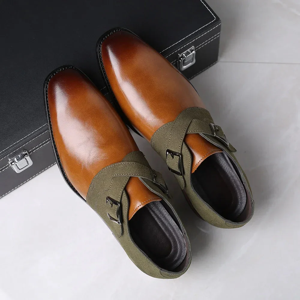 Chaussures habillées à boucle double pour homme style urbain chic - Image 3