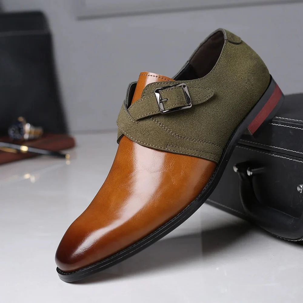 Chaussures habillées à boucle double pour homme style urbain chic - Image 4