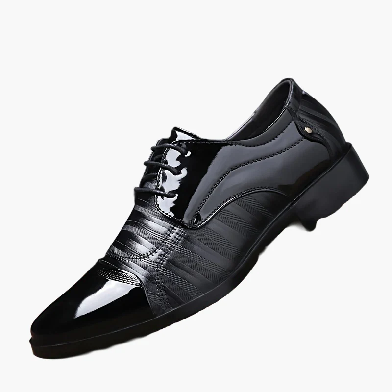 Chaussures habillées business pour homme style anglais à bout pointu avec fermeture éclair - Image 12