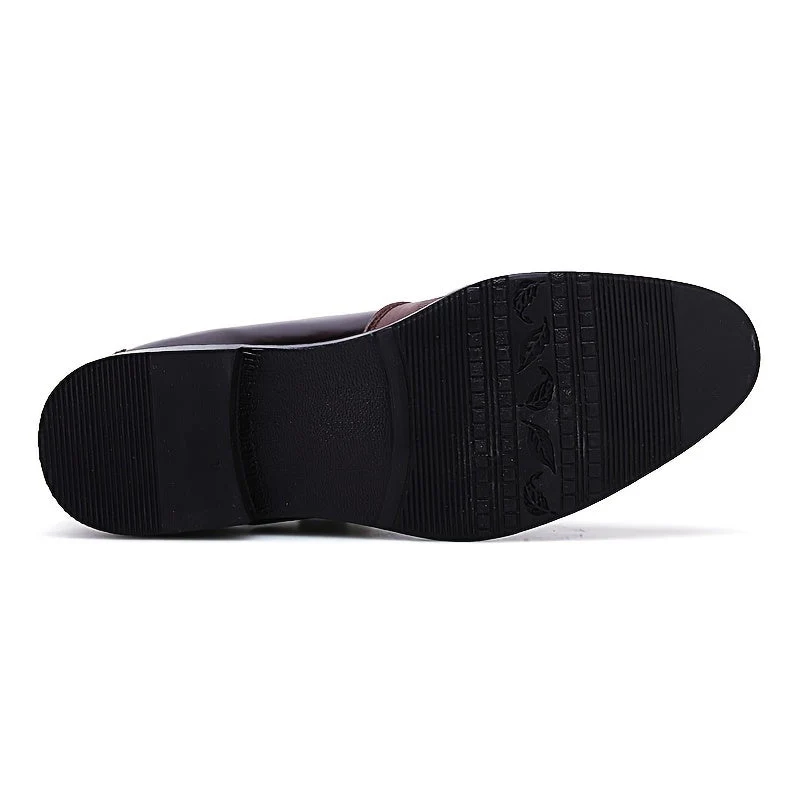 Chaussures habillées business pour homme style anglais à bout pointu avec fermeture éclair - Image 6