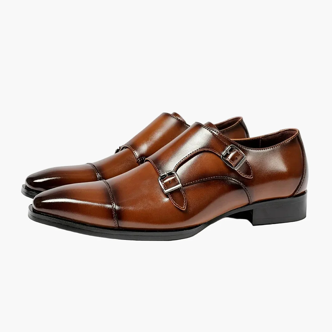 Chaussures habillées à double boucle pour homme – Élégance formelle et style moderne - Image 5