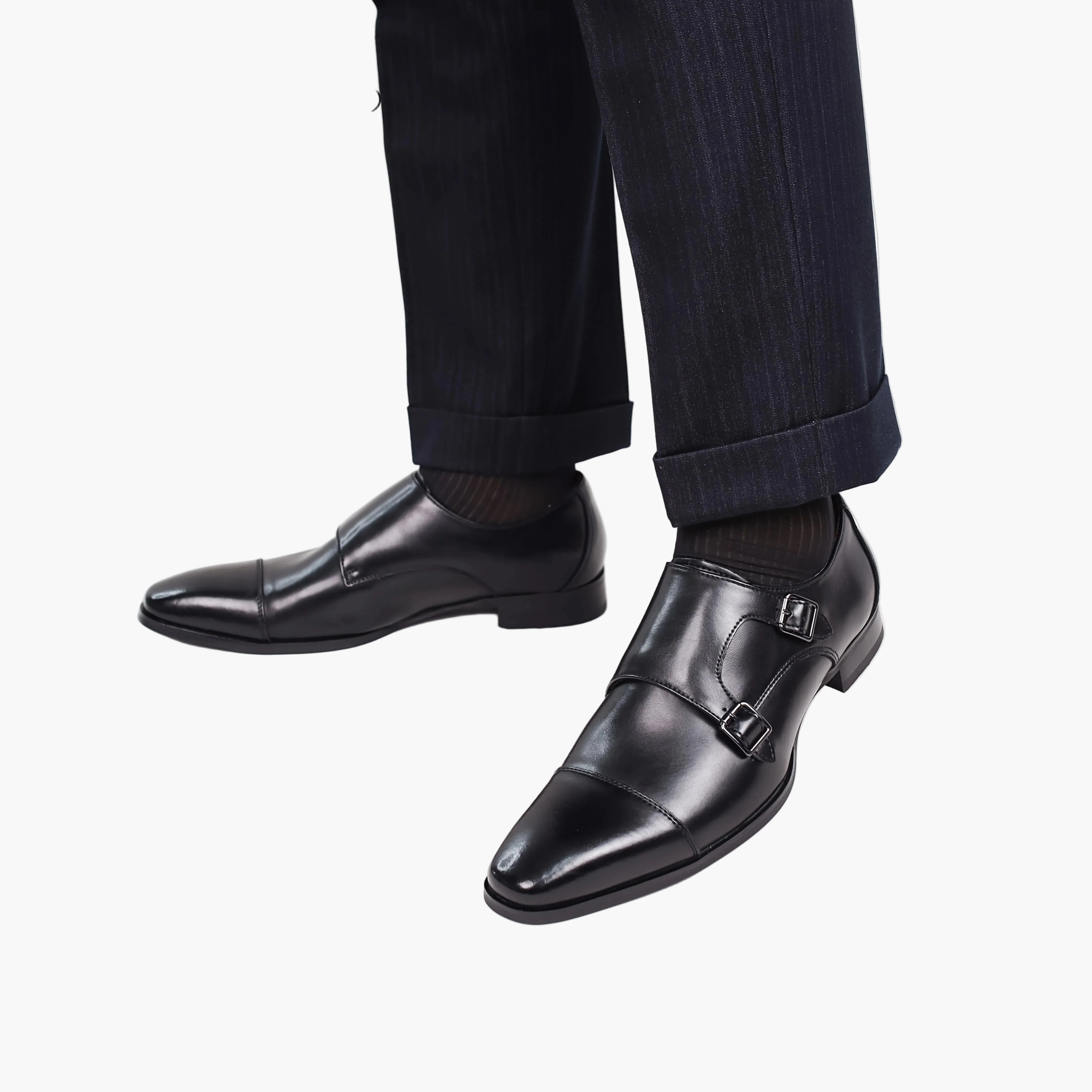 Chaussures habillées à double boucle pour homme – Élégance formelle et style moderne - Image 6