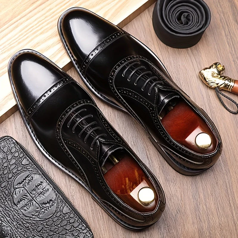 Chaussures habillées homme élégantes à lacets style business et quotidien - Image 4