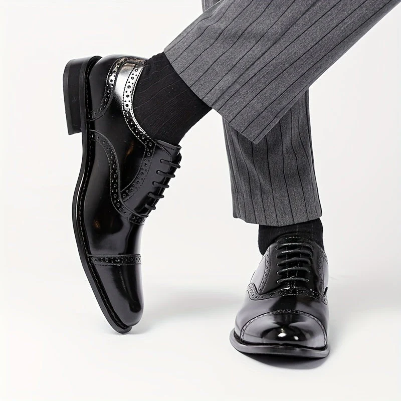 Chaussures habillées homme élégantes à lacets style business et quotidien - Image 6
