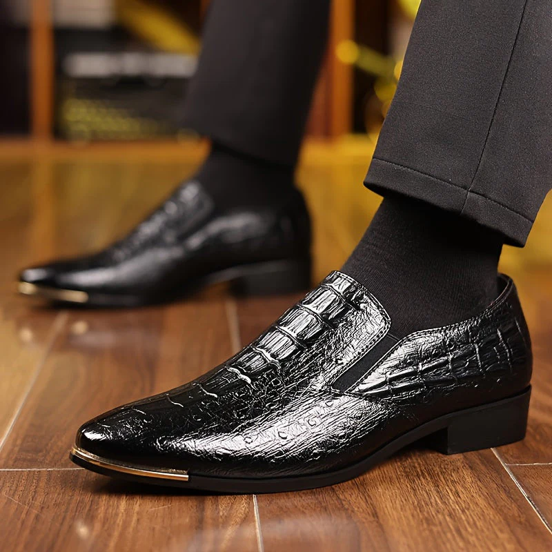 Chaussures habillées homme élégantes à enfiler style mocassin – Pour affaires et occasions formelles - Image 2