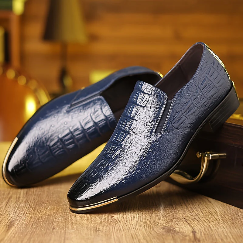 Chaussures habillées homme élégantes à enfiler style mocassin – Pour affaires et occasions formelles - Image 3
