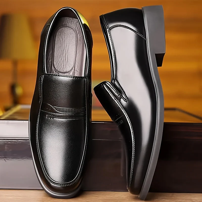 Chaussures habillées homme élégantes slip-on style vintage pour usage quotidien et occasions formelles - Image 2