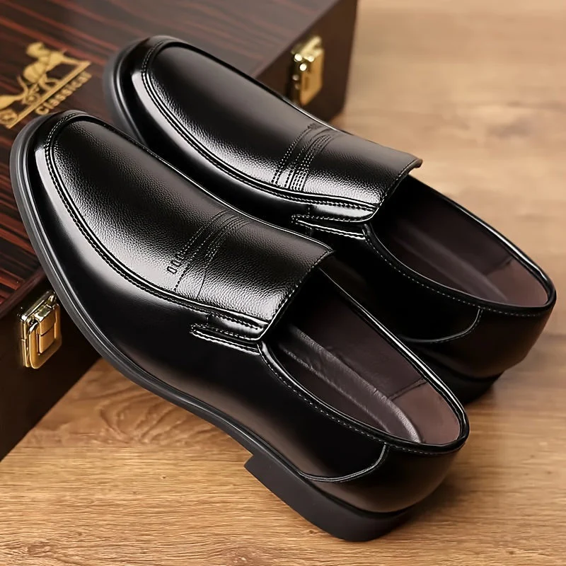 Chaussures habillées homme élégantes slip-on style vintage pour usage quotidien et occasions formelles - Image 3