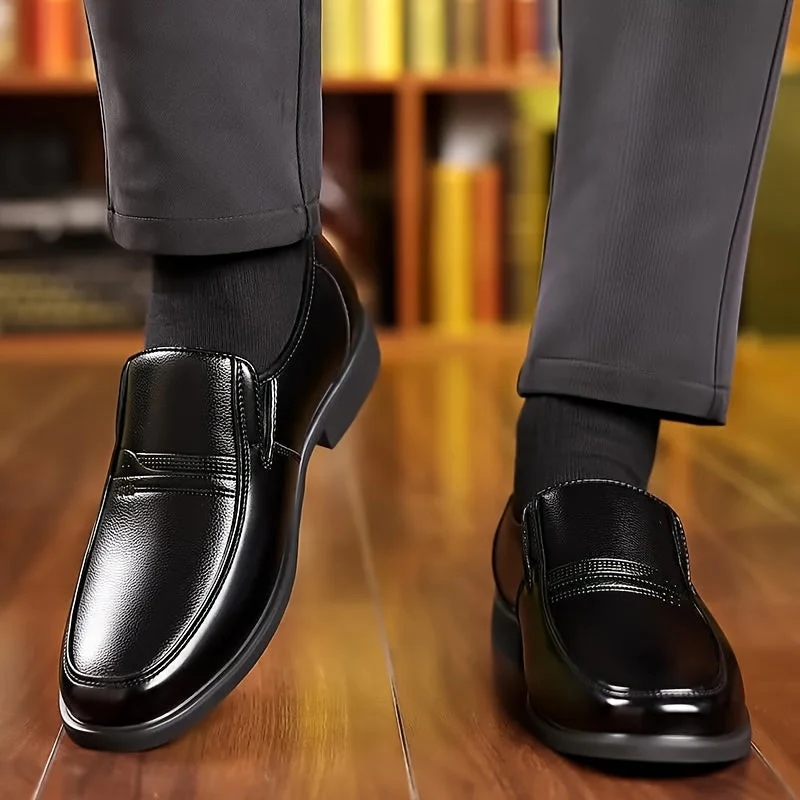 Chaussures habillées homme élégantes slip-on style vintage pour usage quotidien et occasions formelles - Image 5