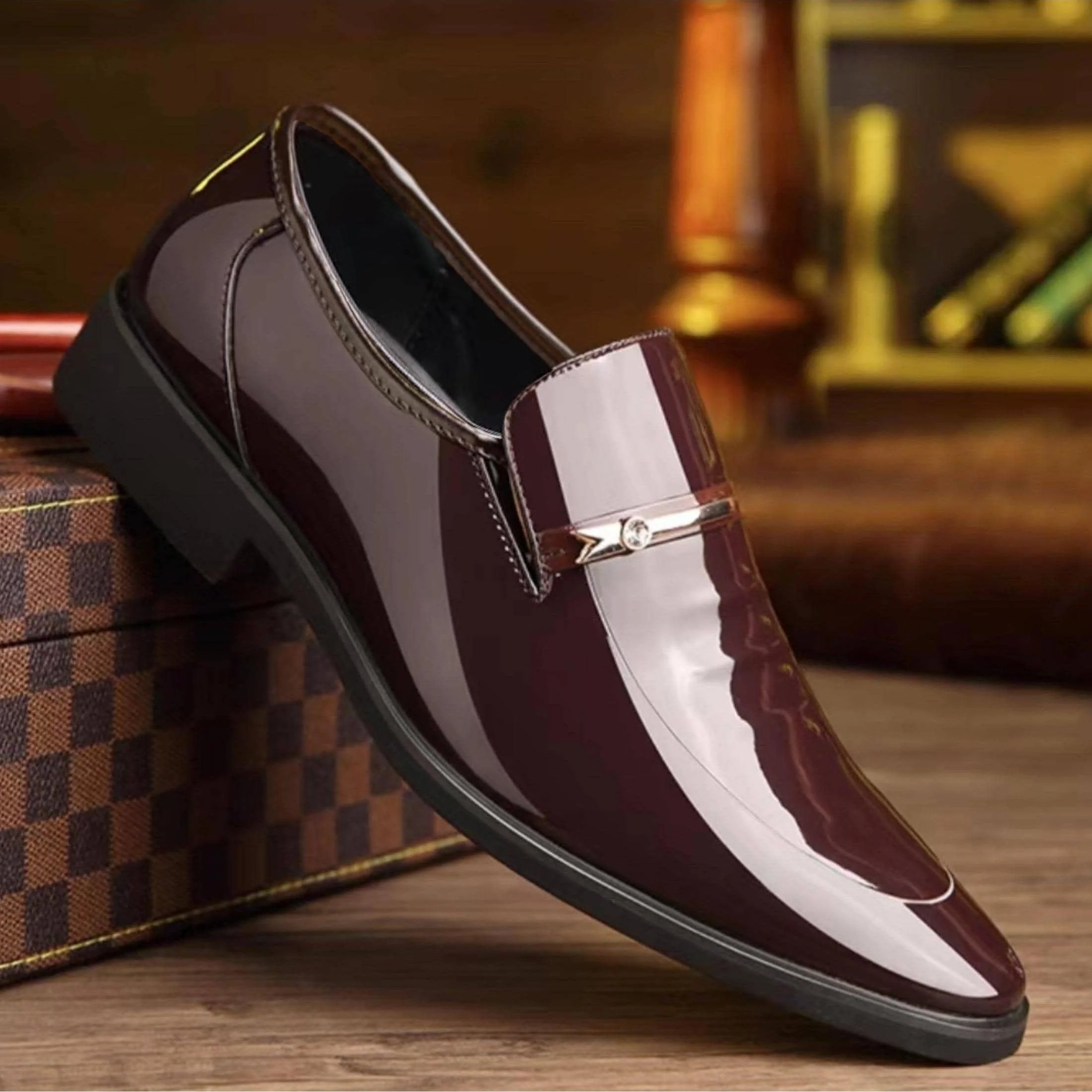 Chaussures habillées pour homme style mocassin à enfiler – Élégance formelle et confort quotidien - Image 4