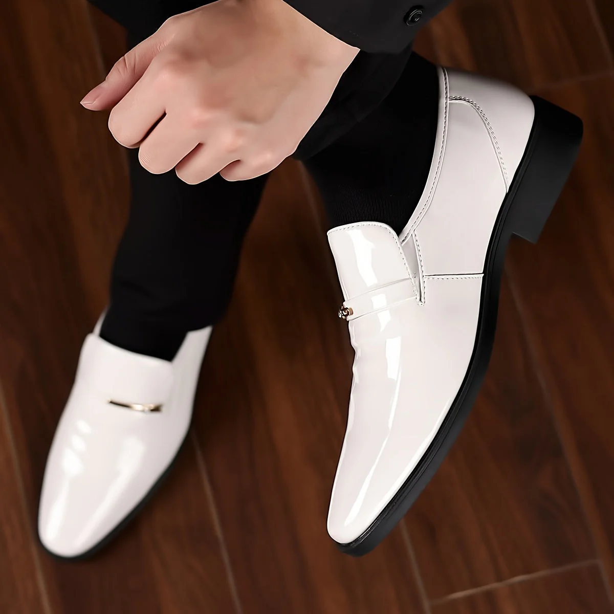 Chaussures habillées pour homme style mocassin à enfiler – Élégance formelle et confort quotidien - Image 6