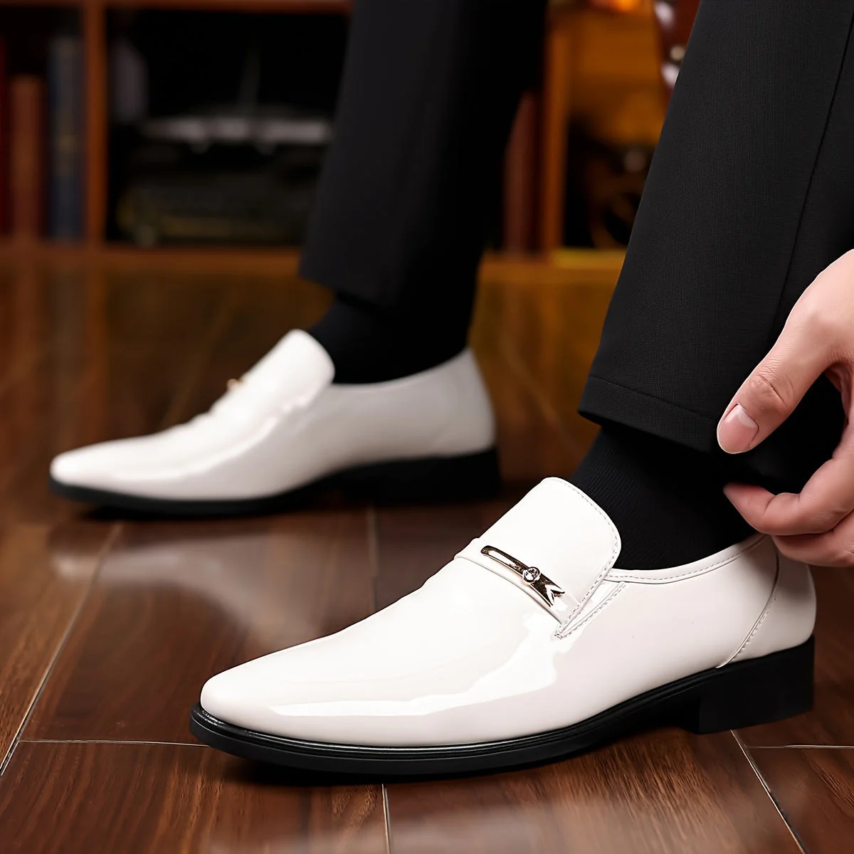Chaussures habillées pour homme style mocassin à enfiler – Élégance formelle et confort quotidien - Image 7