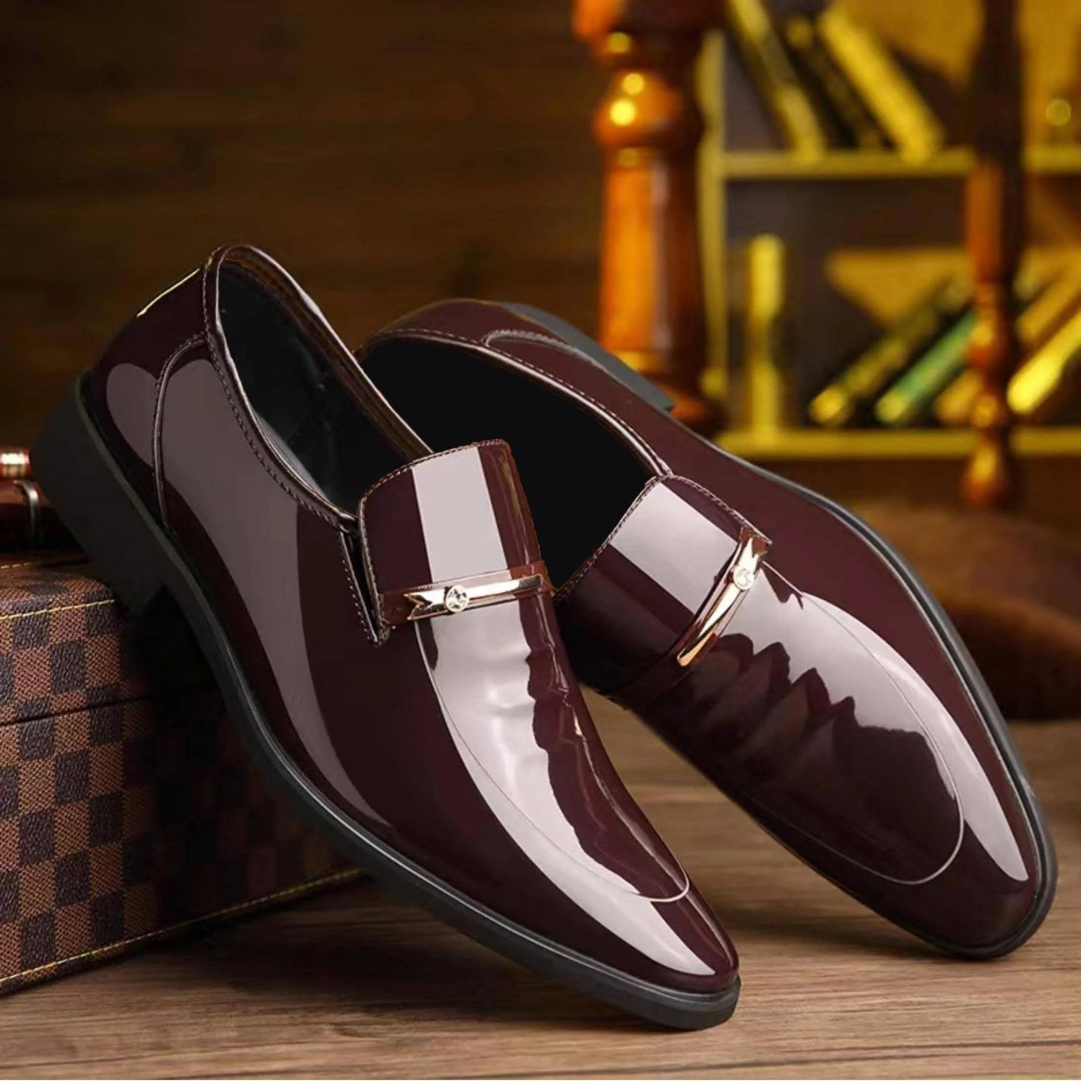Chaussures habillées pour homme style mocassin à enfiler – Élégance formelle et confort quotidien - Image 9