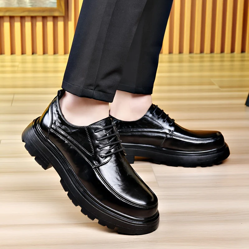 Chaussures habillées vintage pour homme à lacets style urbain - usage quotidien et casual - Image 3
