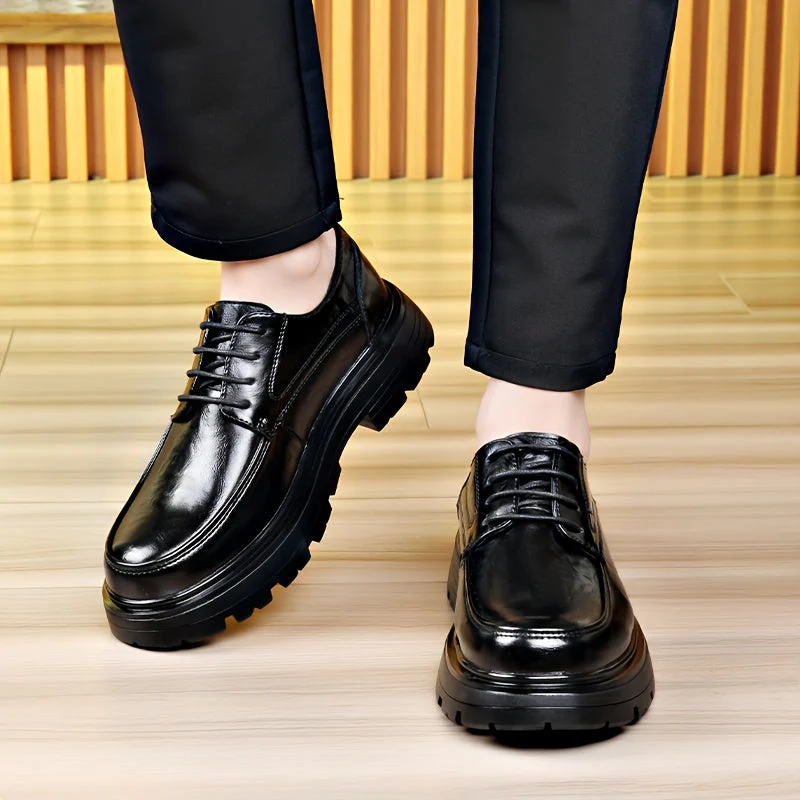 Chaussures habillées vintage pour homme à lacets style urbain - usage quotidien et casual - Image 4