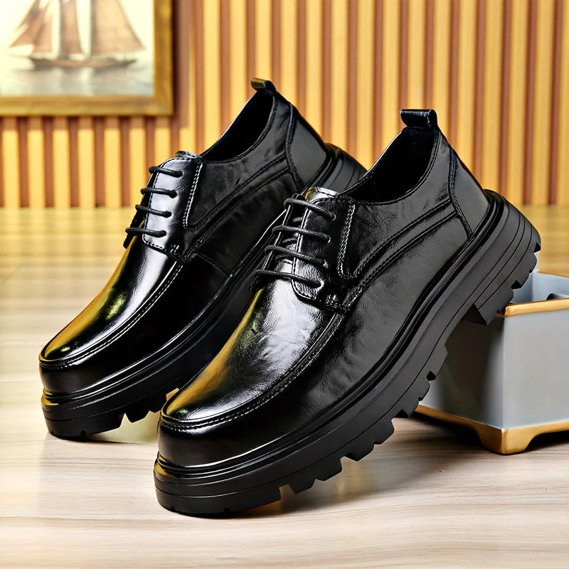 Chaussures habillées vintage pour homme à lacets style urbain - usage quotidien et casual - Image 5