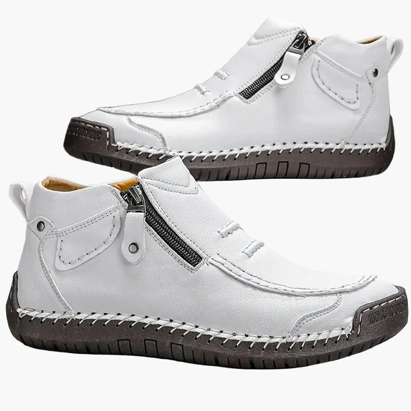 Chaussures homme montantes décontractées à fermeture éclair – Style urbain polyvalent - Image 4