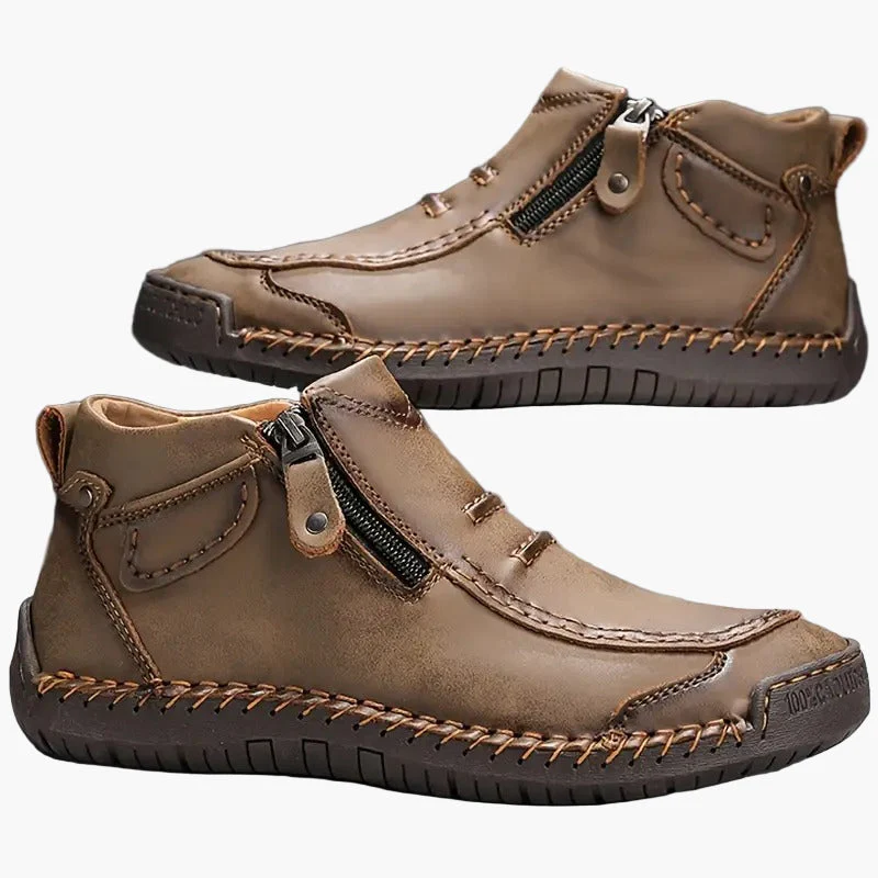 Chaussures homme montantes décontractées à fermeture éclair – Style urbain polyvalent - Image 5