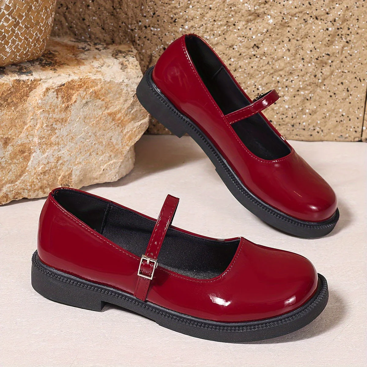Chaussures Mary Jane Femme Style Preppy Élégant à Bride, Idéal Quotidien et Loisirs - Image 4