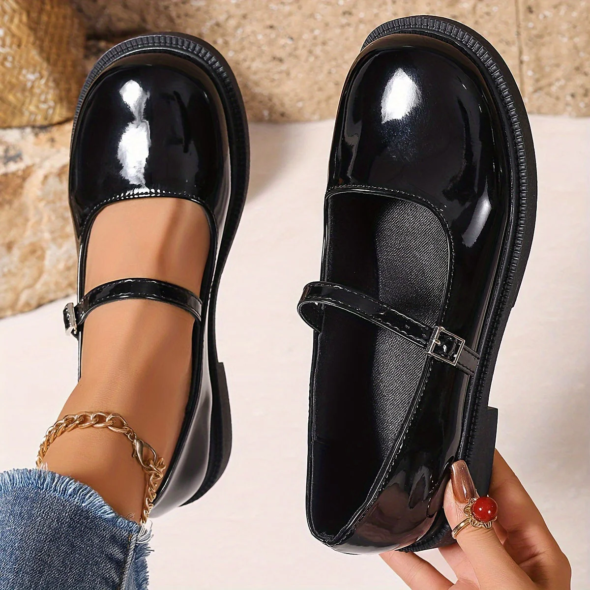 Chaussures Mary Jane Femme Style Preppy Élégant à Bride, Idéal Quotidien et Loisirs - Image 6