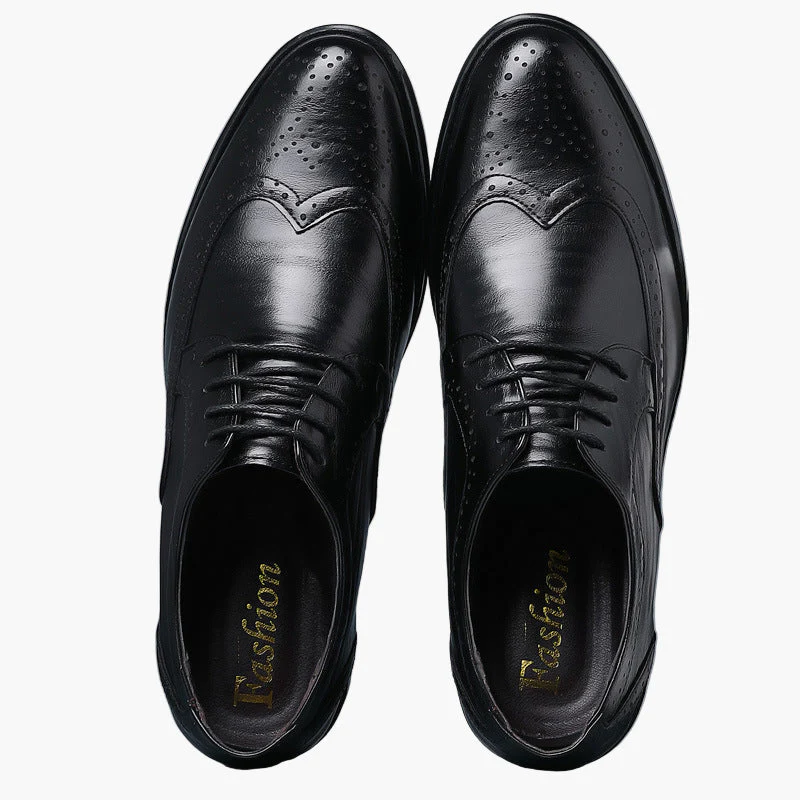 Chaussures Richelieu Homme Classiques à Détail Brogue pour Tenue Habillée et Business - Image 3