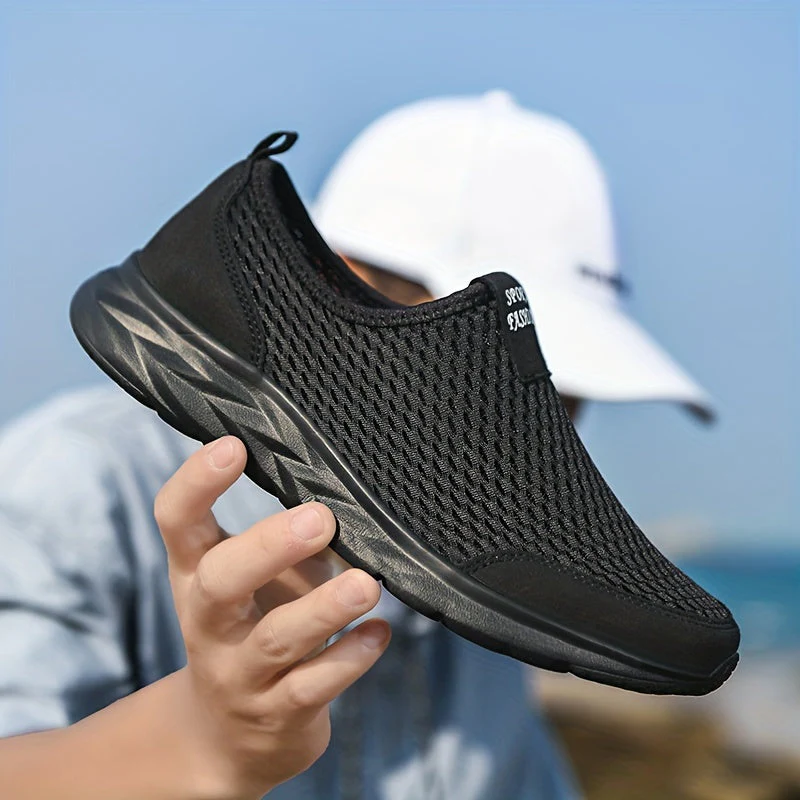 Chaussures de sport décontractées pour homme à enfiler - Style respirant pour marche et entraînement - Image 3