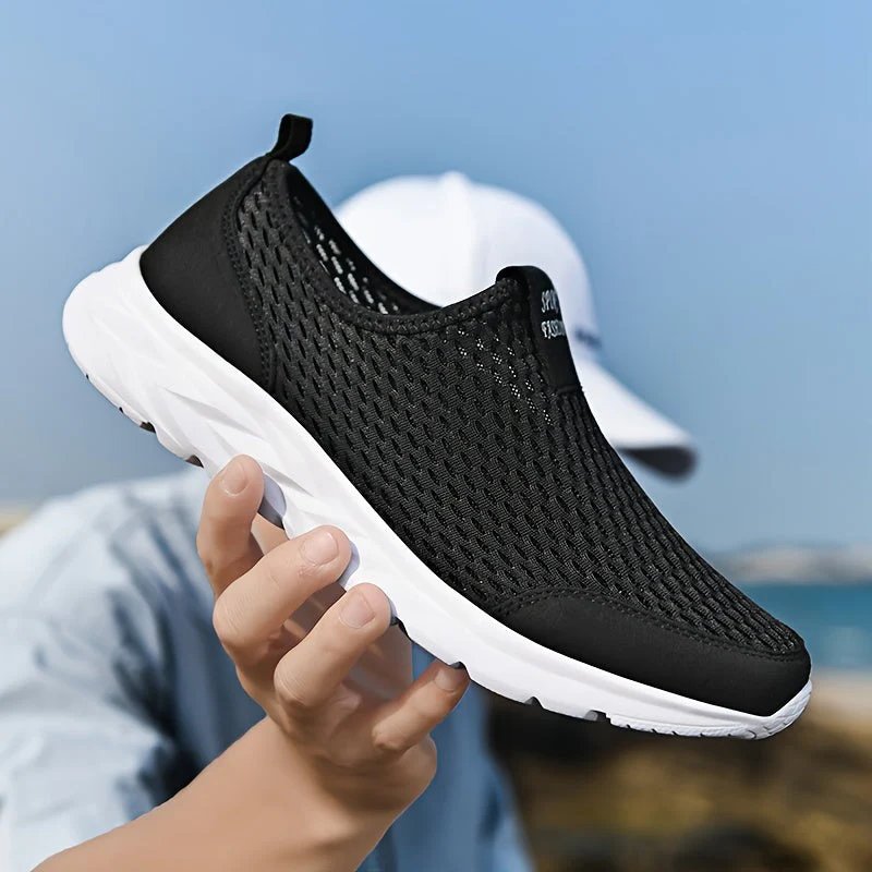 Chaussures de sport décontractées pour homme à enfiler - Style respirant pour marche et entraînement - Image 4