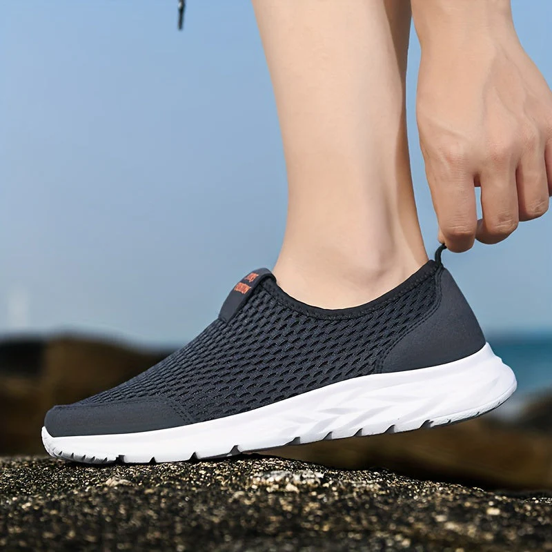 Chaussures de sport décontractées pour homme à enfiler - Style respirant pour marche et entraînement - Image 9