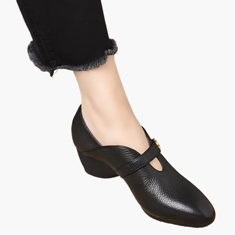 Chaussures vintage à talon bas pour femme style Mary Jane élégantes - Image 5