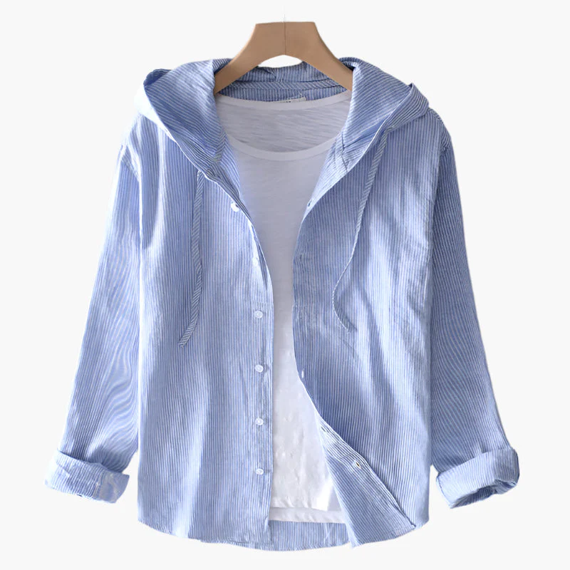 Chemise à capuche élégante pour femme – Style décontracté et polyvalent - Image 2