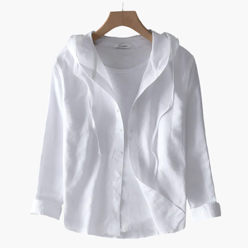 Chemise à capuche élégante pour femme – Style décontracté et polyvalent - Image 4
