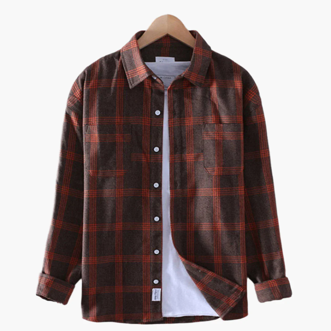 Chemise à carreaux décontractée pour homme – Style classique et polyvalent - Image 2