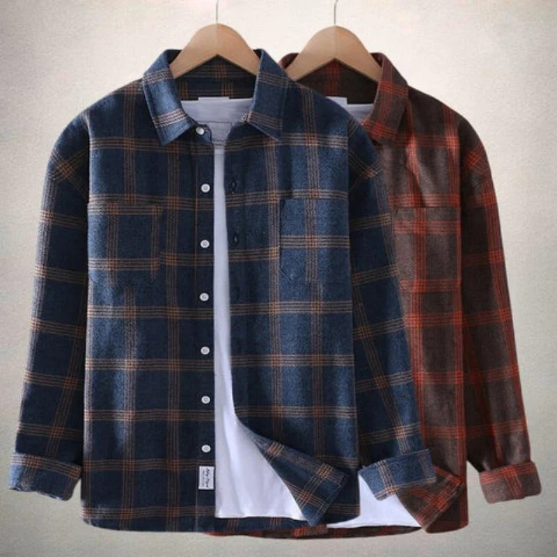 Chemise à carreaux décontractée pour homme – Style classique et polyvalent - Image 3