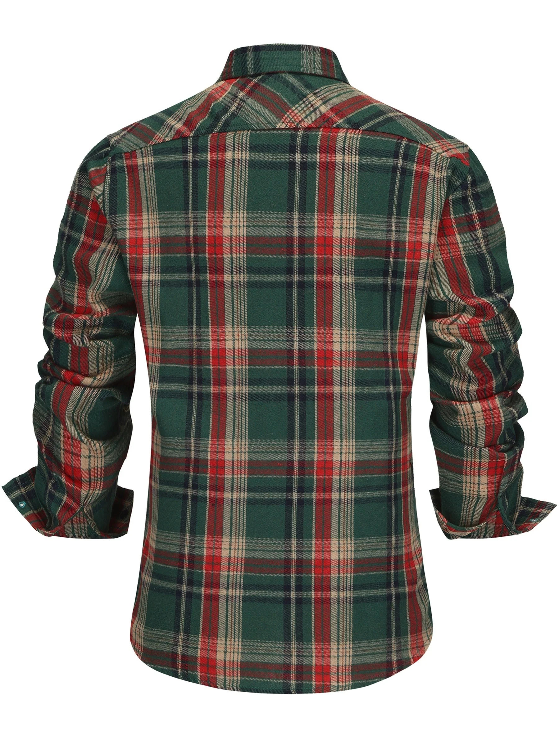 Chemise à carreaux style décontracté pour homme - Idéale automne/hiver - Image 2