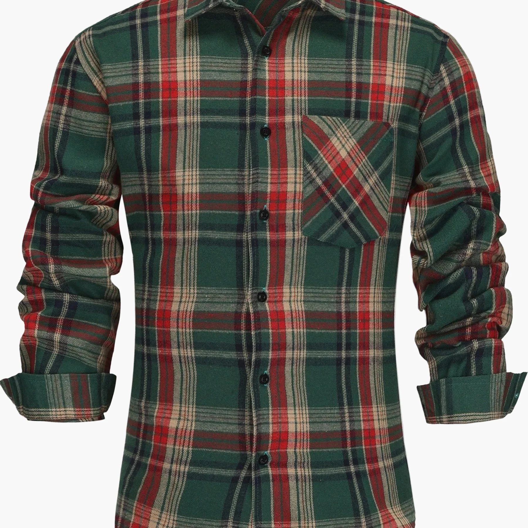 Chemise à carreaux style décontracté pour homme - Idéale automne/hiver - Image 6