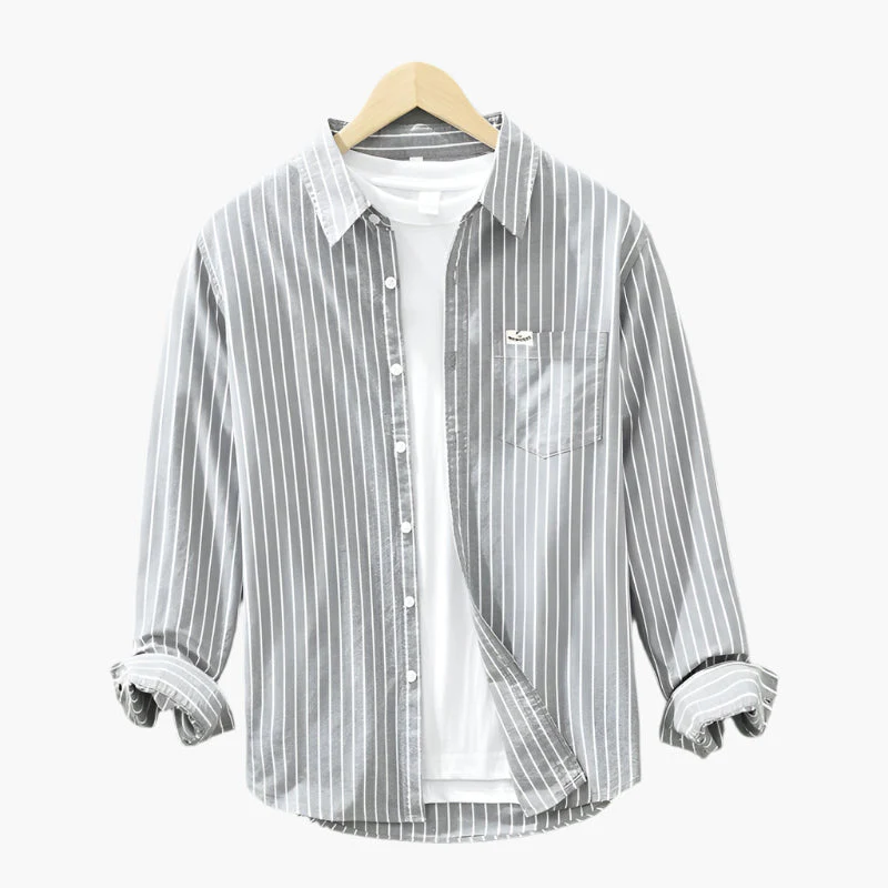 Chemise à Rayures Homme Style Décontracté Élégant Été - Image 2