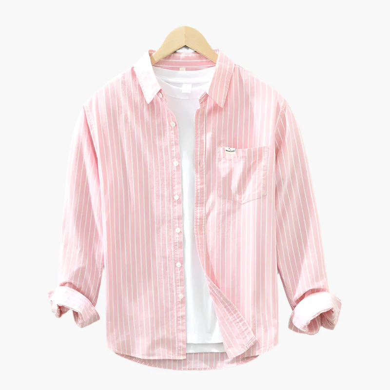 Chemise à Rayures Homme Style Décontracté Élégant Été - Image 4