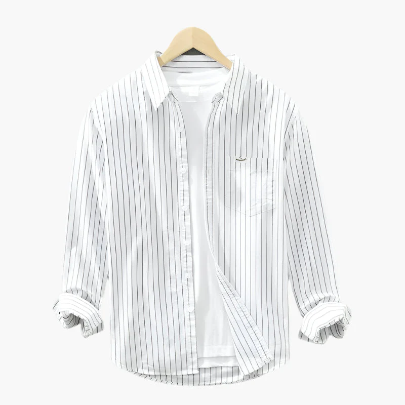 Chemise à Rayures Homme Style Décontracté Élégant Été - Image 5