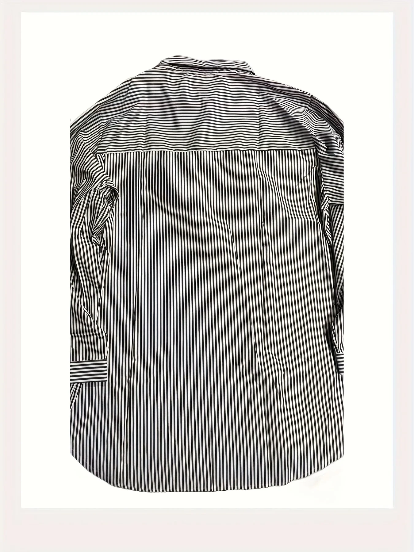Chemise ample à rayures pour femme – Style décontracté pour bureau ou loisirs - Image 9